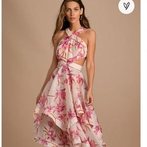 Only a dream peach floral dress